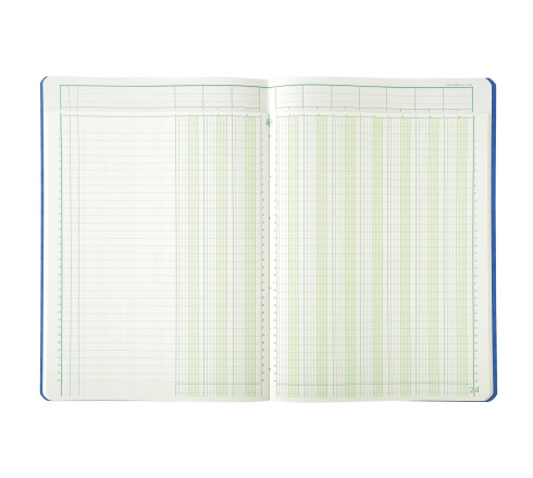 Piqûre 29,7x21cm à tête paresseuse 10 colonnes sur 2 pages - 34 lignes - 80 pages