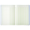 Piqûre 29,7x21cm à tête paresseuse 10 colonnes sur 2 pages - 34 lignes - 80 pages