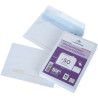 Paquet de 50 enveloppes blanches 114x162mm 80g bande siliconée précasé