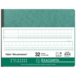 Piqûre 29,7x38cm à tête paresseuse 32 colonnes sur 2 pages - 35 lignes - 80 pages