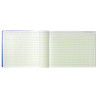 Piqûre Journal de caisse ou banque 29,7x38cm à tête paresseuse - collones ventilation : 17 débit, 9 crédit - 33 lignes - 80