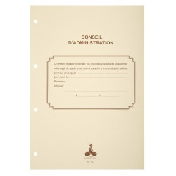 Recharge 297X210 Assemblées générales , Conseil d'administration 100 feuillets foliotés 90g + gardes