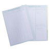 Recharge numérotée/perforée 58 feuillets unis blanc, épaisseur du papier 90g, avec gardes titrées pour classeurs Mouvements