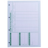 Recharge numérotée/perforée 58 feuillets unis blanc, épaisseur du papier 90g, avec gardes titrées pour classeurs Mouvements