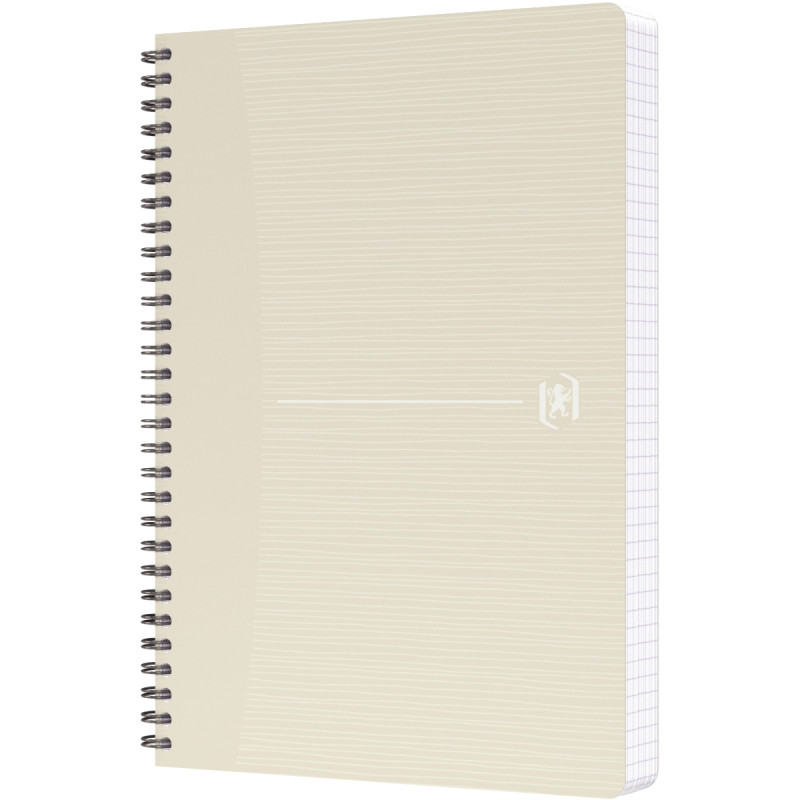 Cahier à reliure intégrale 180 pages MY REC'UP format A5, quadrillé 5x