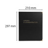 Reliure luxe avec recharge 297X210 Conseil d'administration 100 feuillets foliotés 90g + 2 gardes