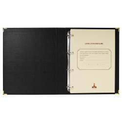 Reliure luxe avec recharge 297X210 Livre d'inventaire + Livre journal 150 feuillets foliotés 90g + 2 gardes