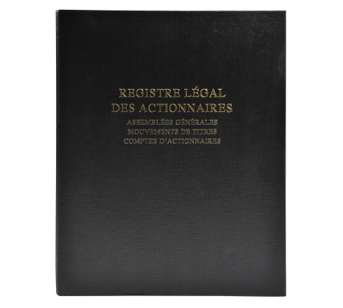 Registre des actionnaires 100 feuillets