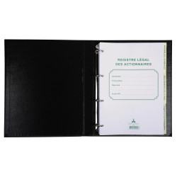 Registre des actionnaires 100 feuillets