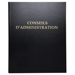 Reliure registre 32x26cm 4 anneaux avec recharge 100 feuillets - Conseils d'administration