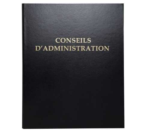 Reliure registre 32x26cm 4 anneaux avec recharge 100 feuillets - Conseils d'administration