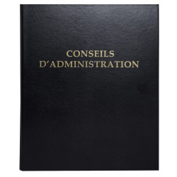 Reliure registre 32x26cm 4 anneaux avec recharge 100 feuillets - Conseils d'administration
