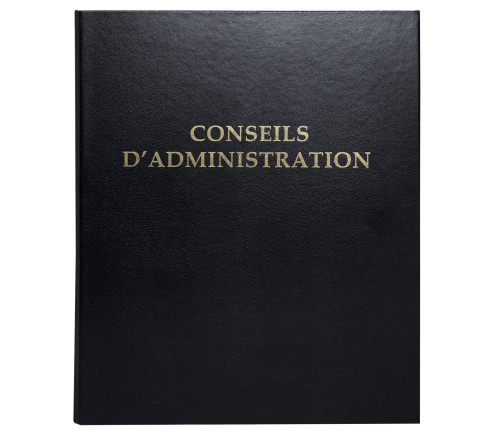 Reliure registre 32x26cm 4 anneaux avec recharge 100 feuillets - Conseils d'administration