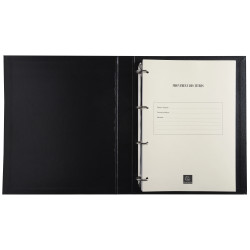 Reliure registre 32x26cm 4 anneaux avec recharge de 100 feuillets imprimés - Mouvements de titre
