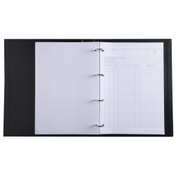 Reliure registre 32x26cm 4 anneaux avec recharge de 100 feuillets imprimés - Mouvements de titre