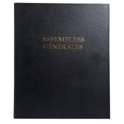 Reliure registre économique 32x26cm 4 anneaux - Assemblées générales