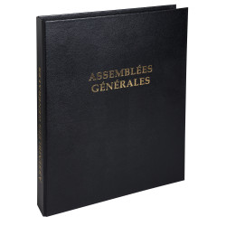 Reliure registre économique 32x26cm 4 anneaux - Assemblées générales