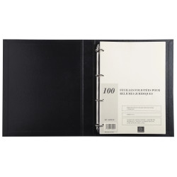 Recharge de 100 feuillets A4 80g pour reliure juridique 4 anneaux
