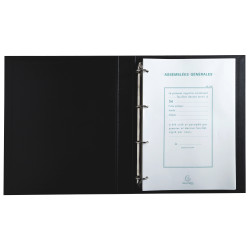 Reliure registre 32x26cm 4 anneaux avec recharge Assemblées Générales