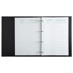 Reliure registre 32x26cm 4 anneaux avec recharge de 100 feuillets imprimés - Mouvements de titres