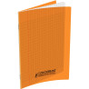 Piqûre 48 pages CONQUERANT, 17x22 cm, seyès, couv PP orange