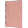 Cahier à reliure intégrale 180 pages MY REC'UP format A5, quadrillé 5x