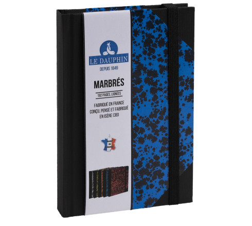 Carnet Marbre 170x110, 192 pages lignées