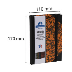 Carnet Marbre 170x110, 192 pages lignées