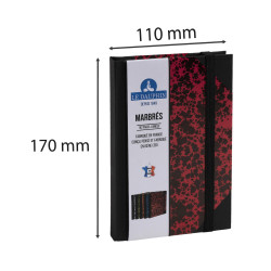 Carnet Marbre 170x110, 192 pages lignées