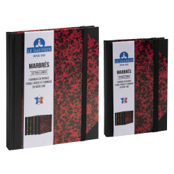 Carnet Marbre 170x110, 192 pages lignées