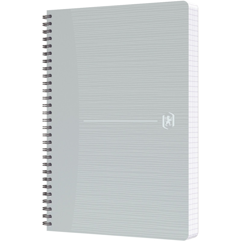 Cahier à reliure intégrale 180 pages MY REC'UP format A5, quadrillé 5x