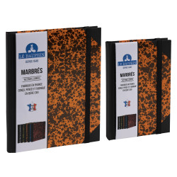Carnet Marbre 220x170, 192 pages lignées