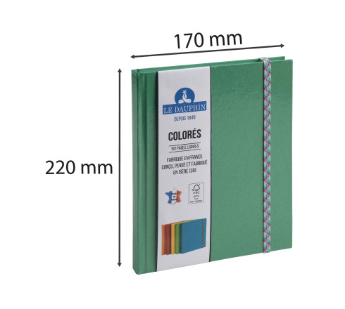 Carnet Iderama 220x170, 192 pages lignées
