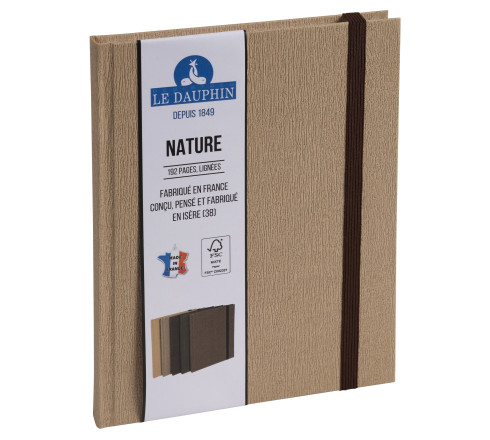 Carnet Nature 220x170, 192 pages lignées