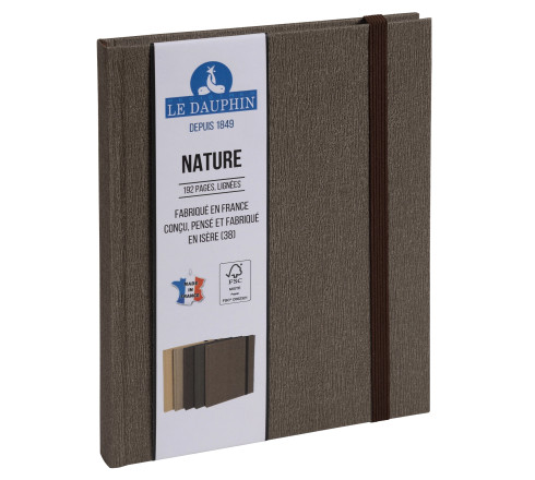 Carnet Nature 220x170, 192 pages lignées