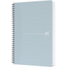 Cahier à reliure intégrale 180 pages MY REC'UP format A5, quadrillé 5x