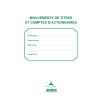 Registre des mouvements de titre, liste des actionnaires, 58 feuillets