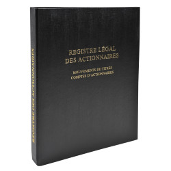 Registre des mouvements de titre, liste des actionnaires, 58 feuillets