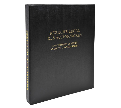 Registre des mouvements de titre, liste des actionnaires, 58 feuillets