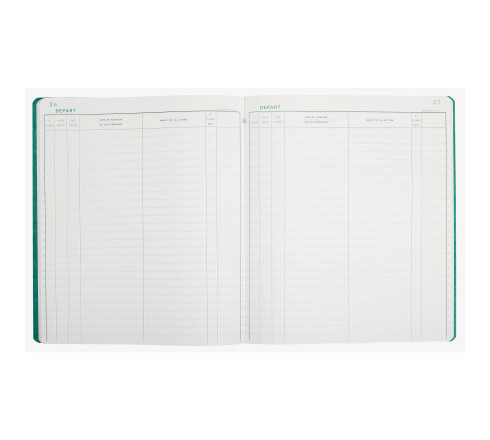 Piqûre 32x27cm Départ du courrier 26 lignes 80 pages