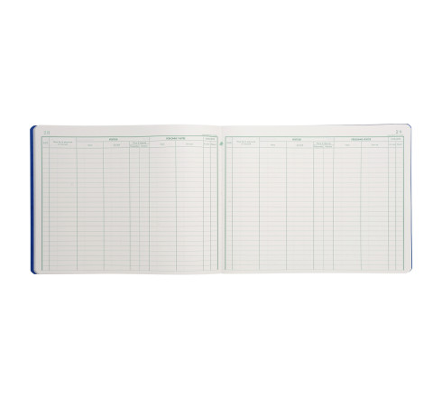 Registre 25x32cm - Registre des visites 25 lignes 80 pages