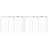 Registre 25x32cm - Registre des visites 25 lignes 80 pages