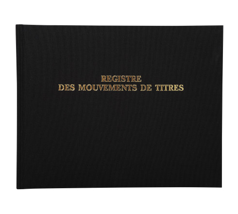 Registre 24x32cm - Mouvements de titres 100 pages