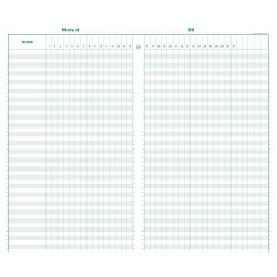 Piqûre 40x24cm - Pointage 46 lignes 80 pages