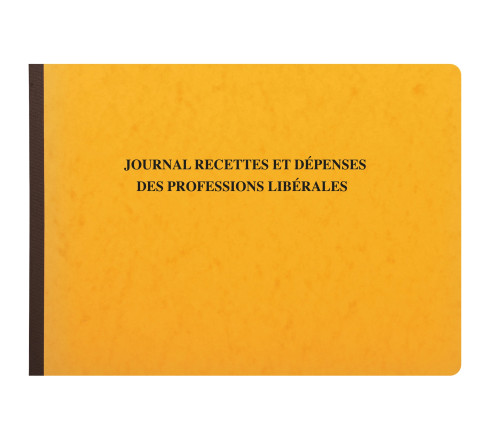 Piqûre 27x38cm - Journal des Recettes Dépenses des Professions libérales 80 pages