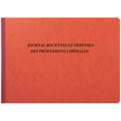 Piqûre 27x38cm - Journal des Recettes Dépenses des Professions libérales 80 pages
