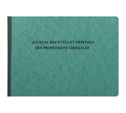 Piqûre 27x38cm - Journal des Recettes Dépenses des Professions libérales 80 pages