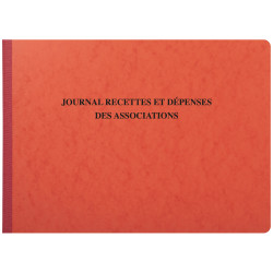 Piqûre 27x38cm - Journal des Recettes Dépenses des Associations 80 pages