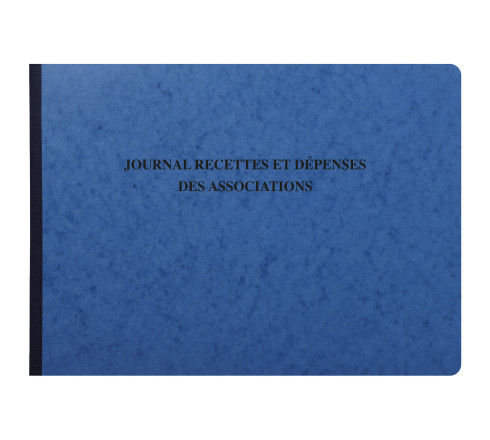 Piqûre 27x38cm - Journal des Recettes Dépenses des Associations 80 pages