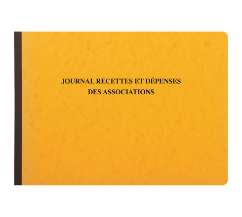 Piqûre 27x38cm - Journal des Recettes Dépenses des Associations 80 pages
